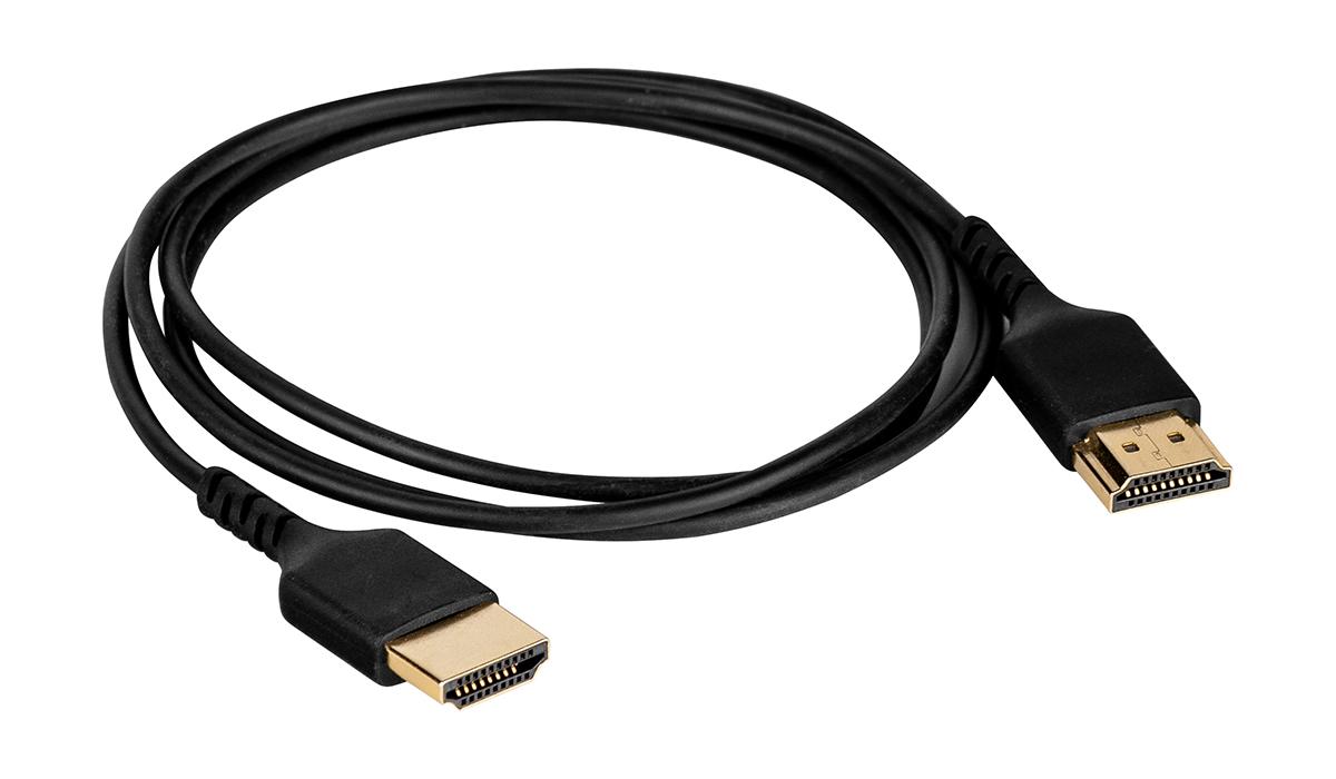 HDMI 0.5 м, v.2.0, 19M/19M, позол.разъемы, экран, черный, пакет