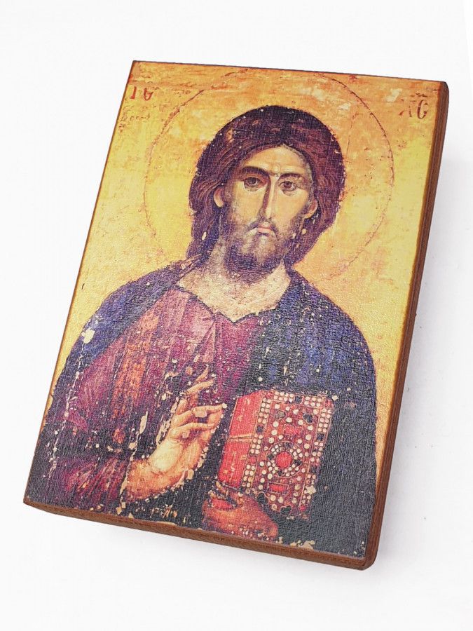 

Икона Господь Вседержитель, под старину, 20х25 см
