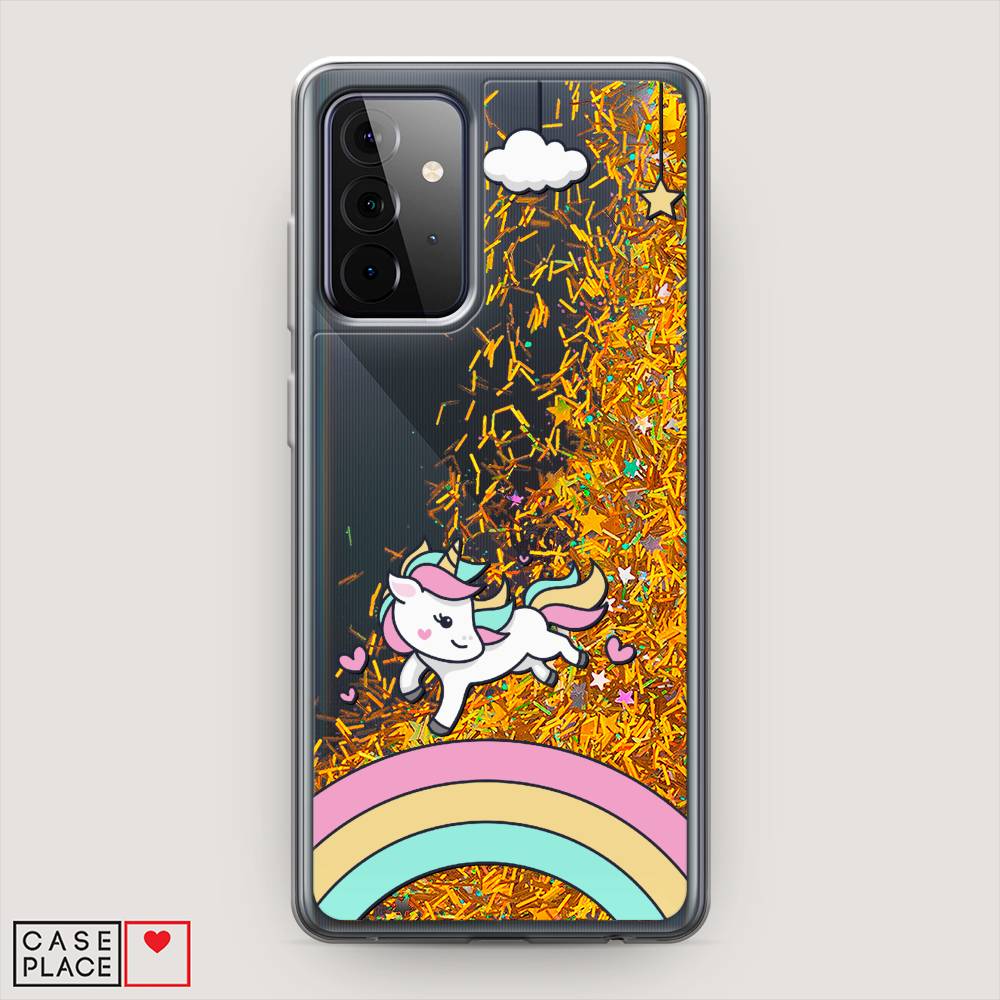 

Чехол Awog на Samsung Galaxy A72 / Самсунг A72 "Единорог на радуге", Разноцветный, 2101990-1