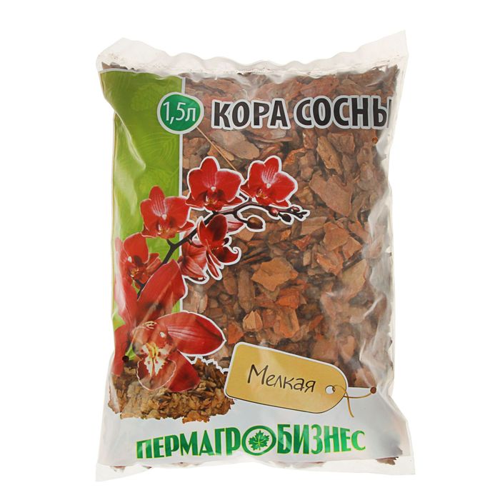 

Добавка в почву Кора сосны, мелкая, 1,5 л (2 шт)