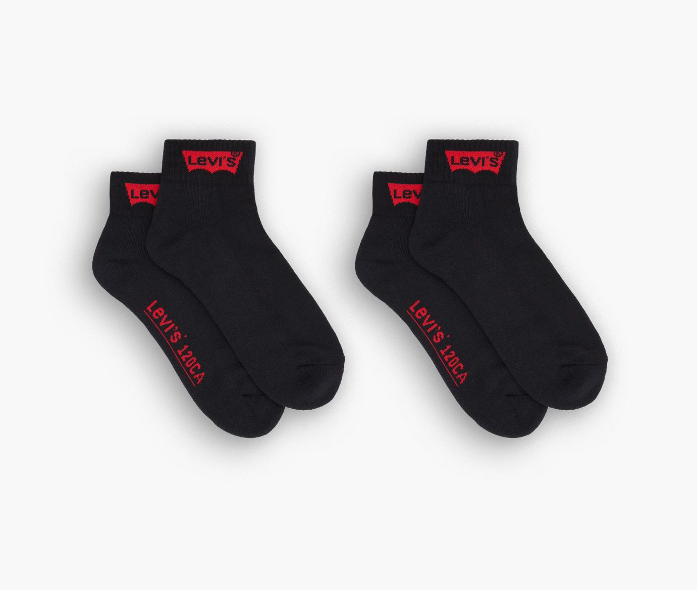 

Комплект носков мужских Levi's 37157-0348 черных 43, 37157-0348