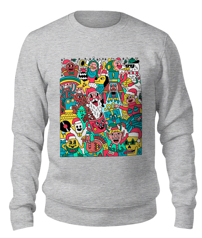 

Свитшот Printio Merry christmas серый 2XL, Merry christmas
