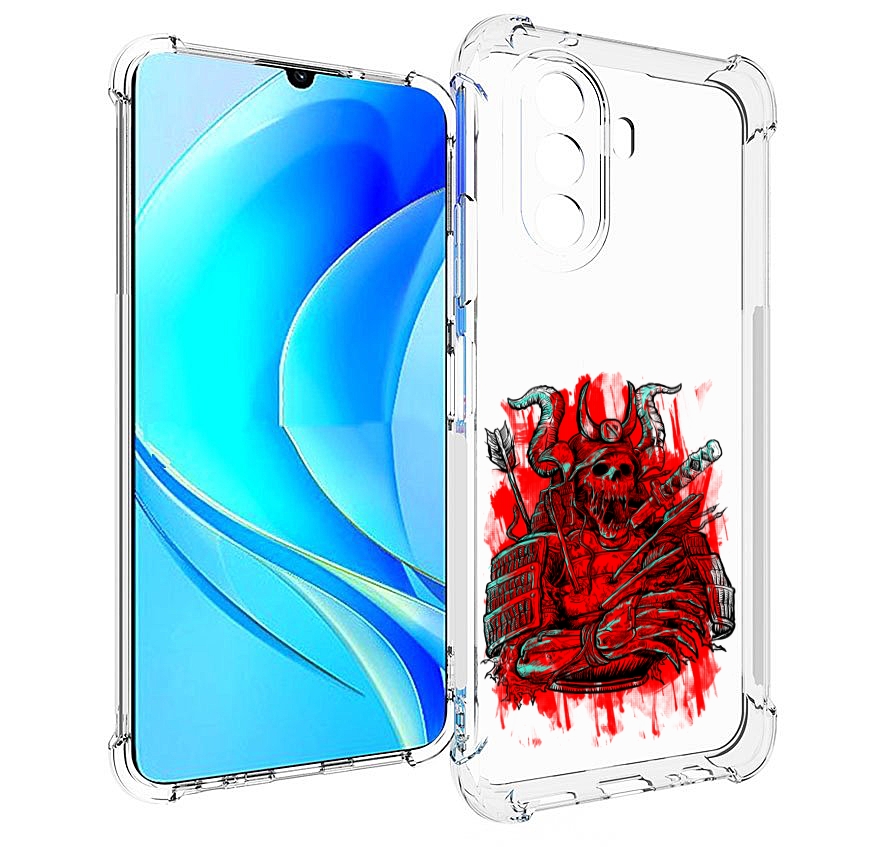 

Чехол MyPads красный скелет воин для Huawei Nova Y70 / Nova Y70 Plus (MGA-LX9N), Прозрачный, Tocco