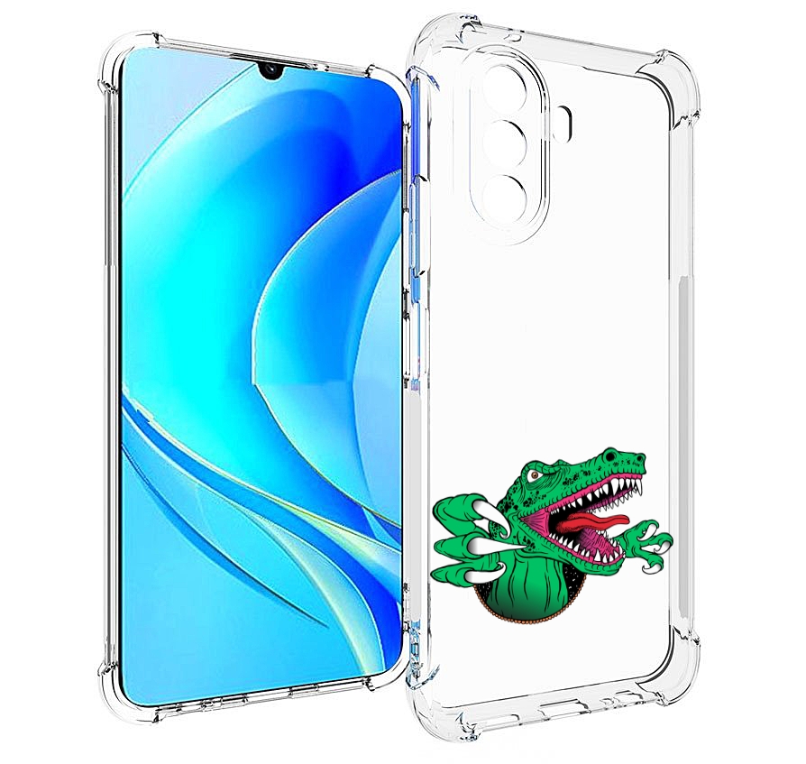 фото Чехол mypads крокодил для huawei nova y70 / nova y70 plus (mga-lx9n) / huawei enjoy 50