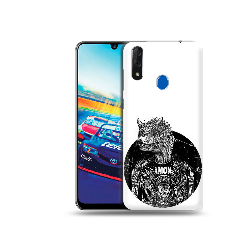 

Чехол MyPads Tocco для ZTE Blade V10 динозавр в куртке (PT136503.455.328), Прозрачный, Tocco