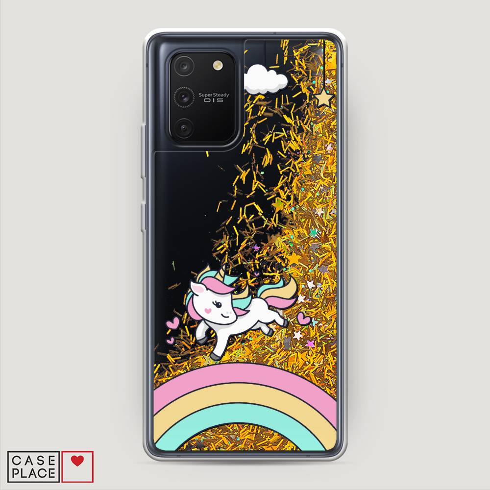 

Чехол Awog на Samsung Galaxy A91/S10 Lite "Единорог на радуге", Разноцветный, 29990-1