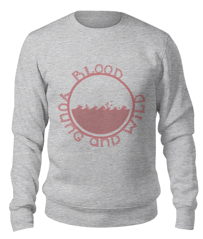 

Свитшот Printio young and wild blood серый 2XL, young and wild blood