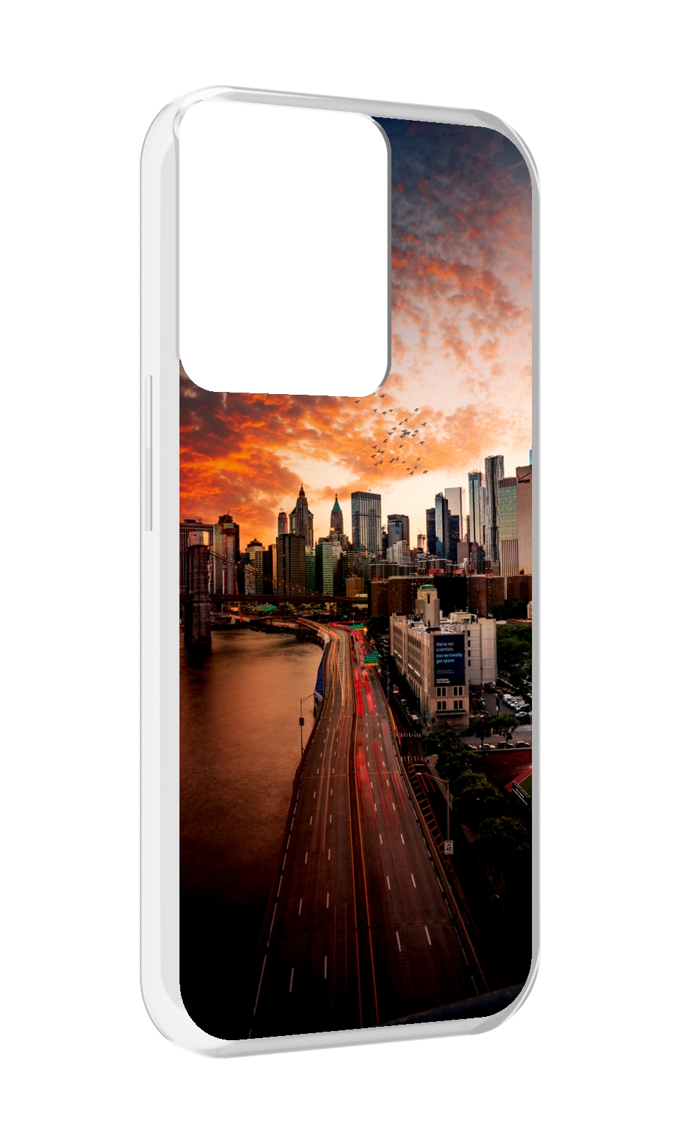 

Чехол MyPads американский город фото для OPPO Reno 8, Прозрачный, Tocco