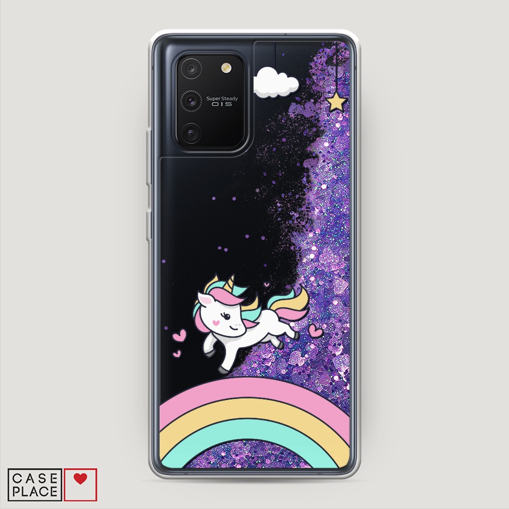 

Чехол Awog на Samsung Galaxy A91/S10 Lite "Единорог на радуге", Разноцветный, 29992-1