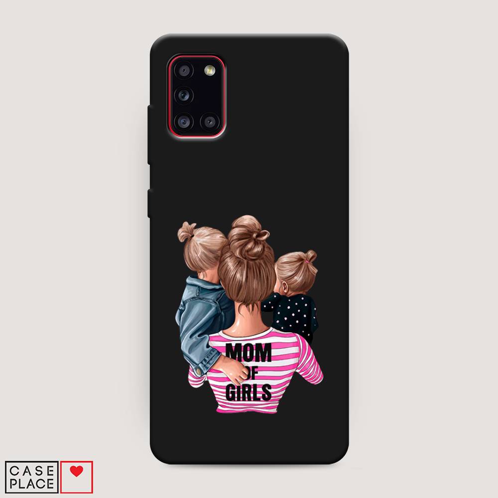 фото Матовый силиконовый чехол "mom of girls" на samsung galaxy a31 awog