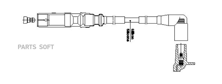 

BREMI 1A32F49 Провод высоковольтный Seat/Skoda/VW