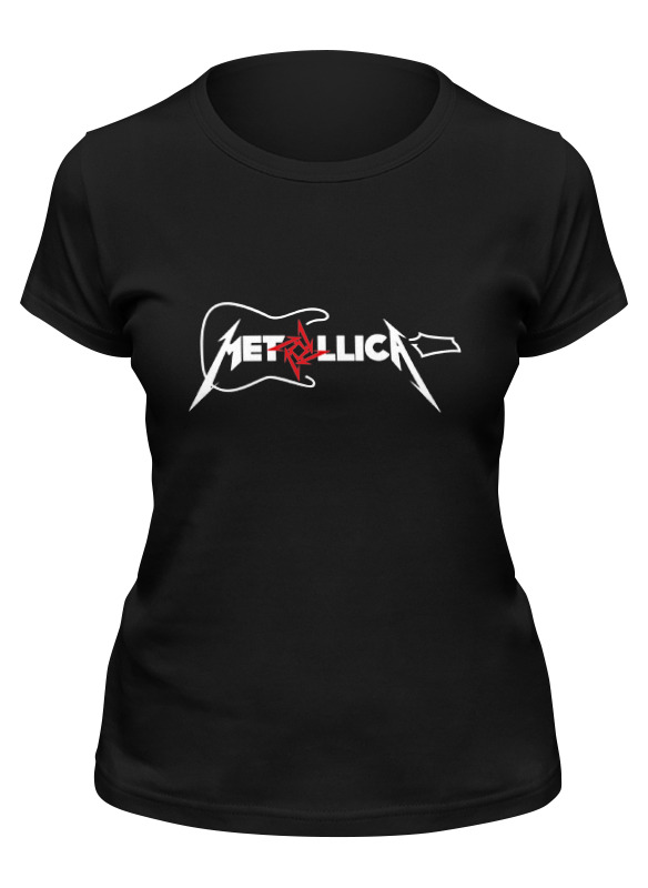 

Футболка женская Printio Metallica черная XL, Черный, Metallica
