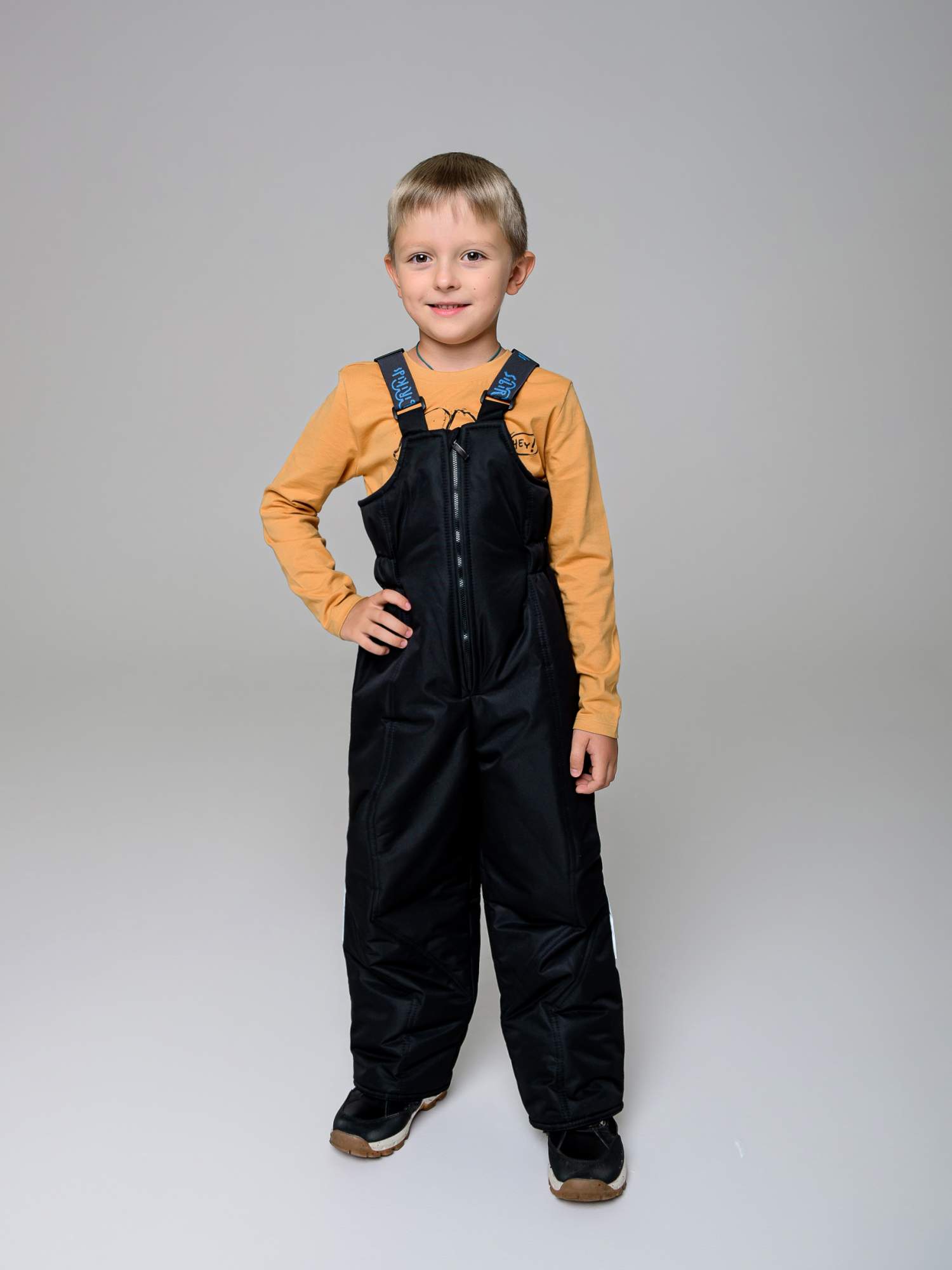

Полукомбинезон детский Sibirikids S246В/23, черный, 116, S246В