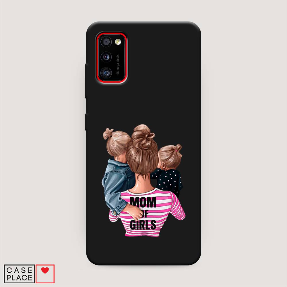 фото Матовый силиконовый чехол "mom of girls" на samsung galaxy a41 awog