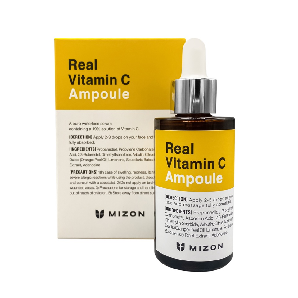 Сыворотка для лица MIZON Real Vitamin C Ampoule с витамином С 30 мл