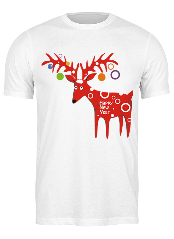 

Футболка мужская Printio New year is coming! белая XL, Белый, New year is coming!
