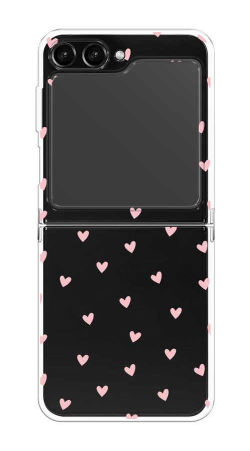

Чехол на Samsung Galaxy Z Flip 5 "Розовые сердечки паттерн", Розовый;прозрачный, 2108350-1