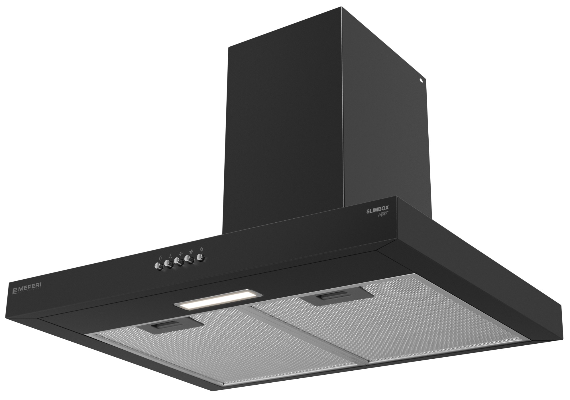 

Вытяжка Т-образная пристенная MEFERI SLIMBOX60BK LIGHT, Черный, SLIMBOX60BK