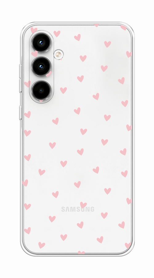 

Чехол на Samsung Galaxy A35 5G "Розовые сердечки паттерн", Розовый;прозрачный, 2109350-1