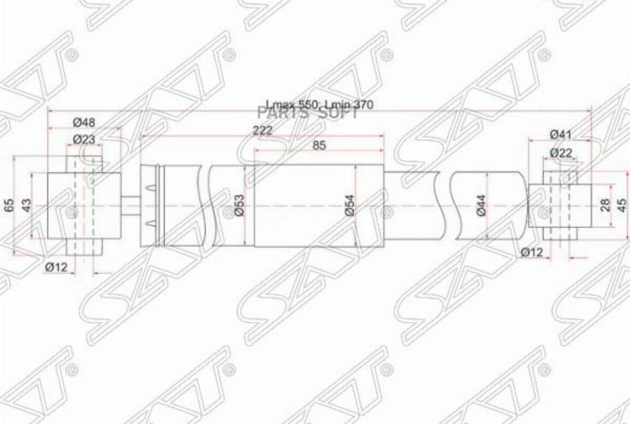 

Амортизатор задний nissan qashqai/dualis/rogue s35/x-trail 07- lh=rh