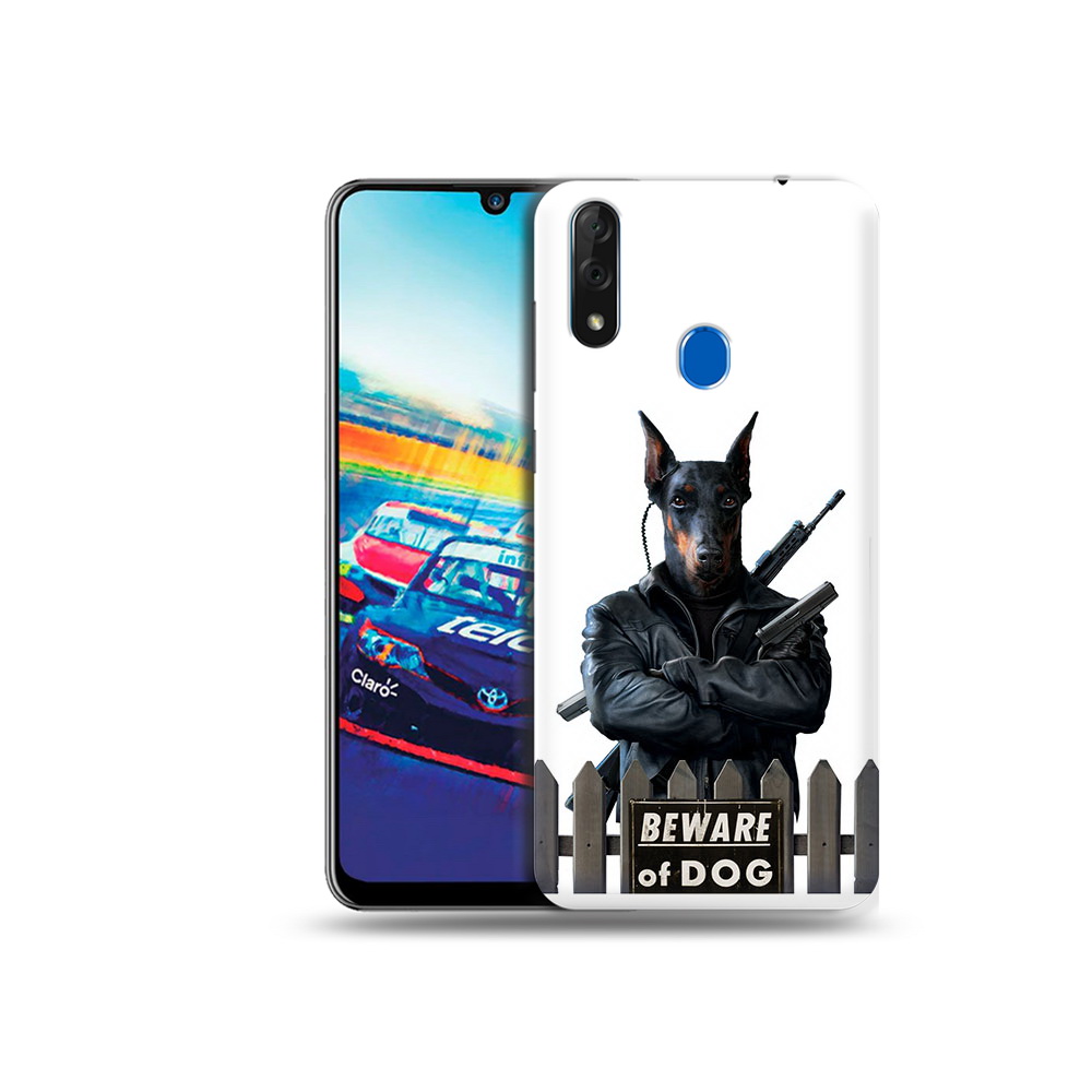 

Чехол MyPads Tocco для ZTE Blade V10 доберман (PT136503.455.332), Прозрачный, Tocco