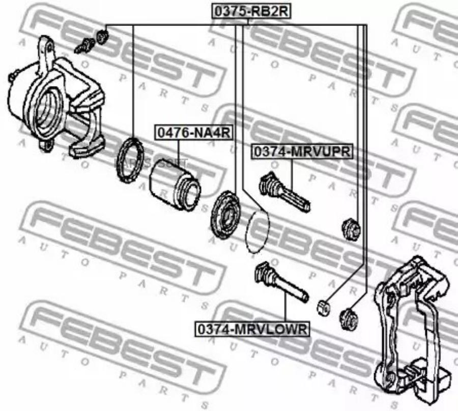 

Втулка направляющая задн суппорта honda mr-v 2003-2008 0374-mrvlowr