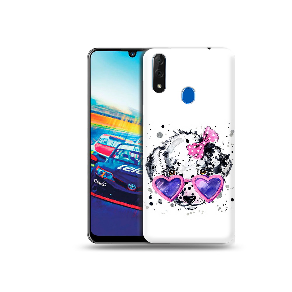 Чехол MyPads Tocco для ZTE Blade V10 долматинец в очках (PT136503.455.337)