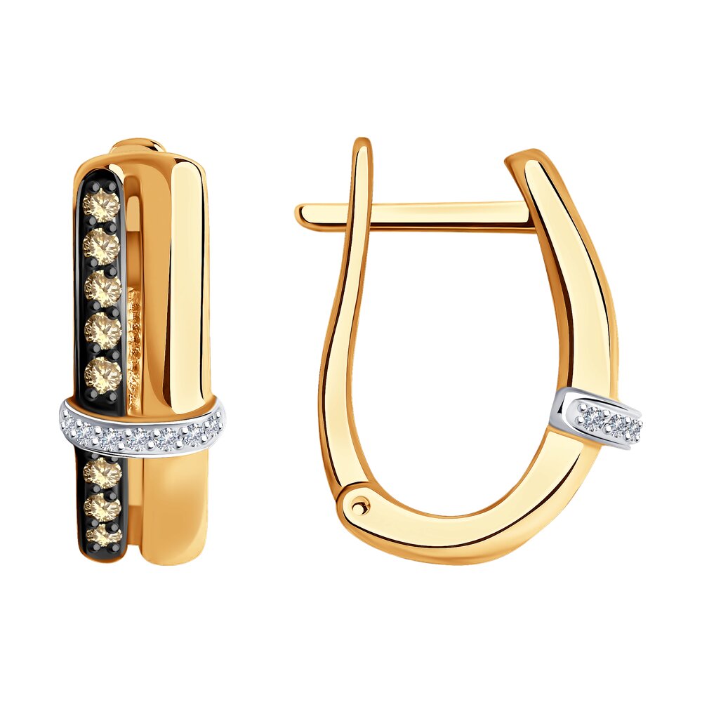 

Серьги из красного золота SOKOLOV Diamonds 1021507, бриллиант, 1021507