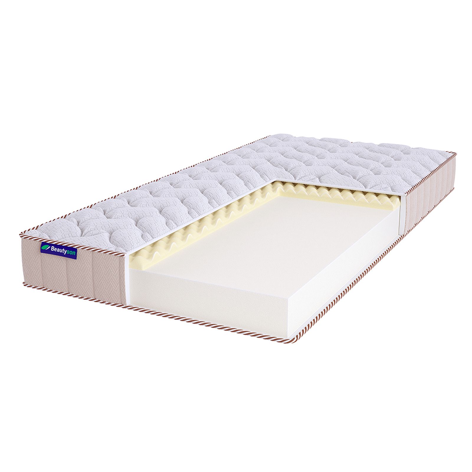 фото Матрас beautyson roll foam 10 massage lux бесклеевой 155x185x13