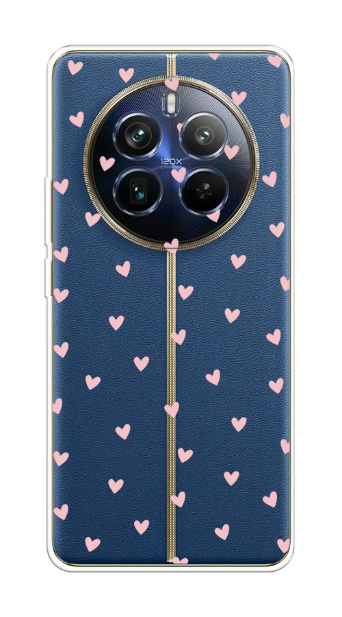 

Чехол на Realme 12+ "Розовые сердечки паттерн", Розовый;прозрачный, 2516350-1