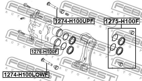 

Втулка направляющая передн суппорта hyundai porter 2006-2016 1274-h100upf