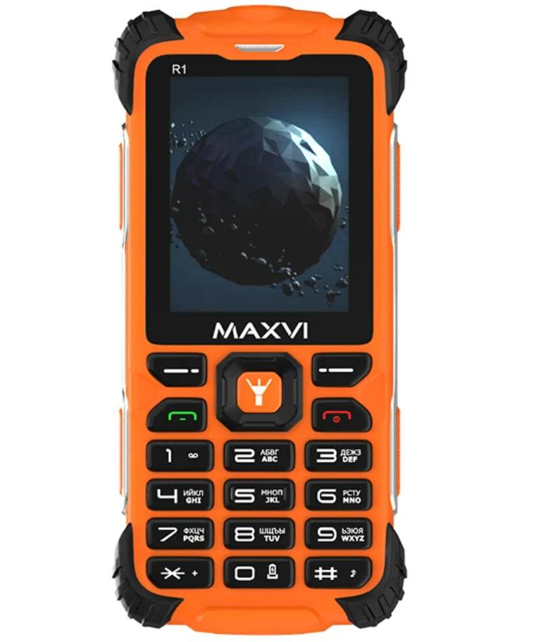 

Сотовый телефон Maxvi R1 оранжевый, R1