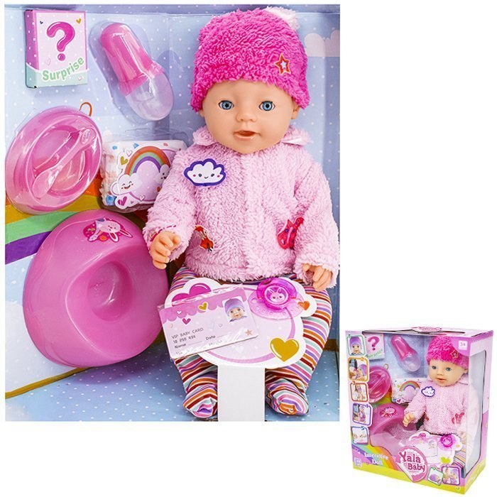 

Пупс Yale Baby 037BLA функция с кнопки, с аксесс. в коробке