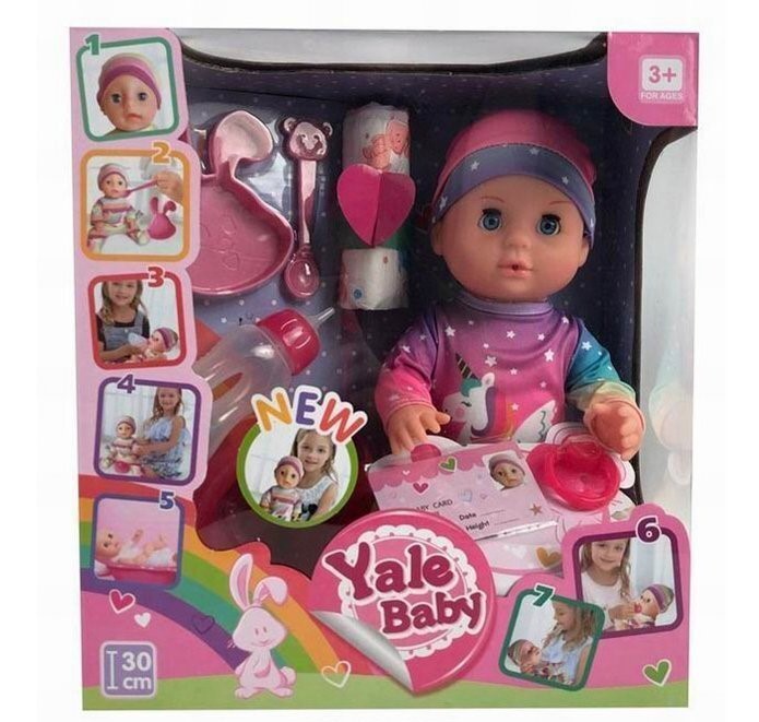 

Пупс Yale Baby 1856GYL с аксесс. в кор.