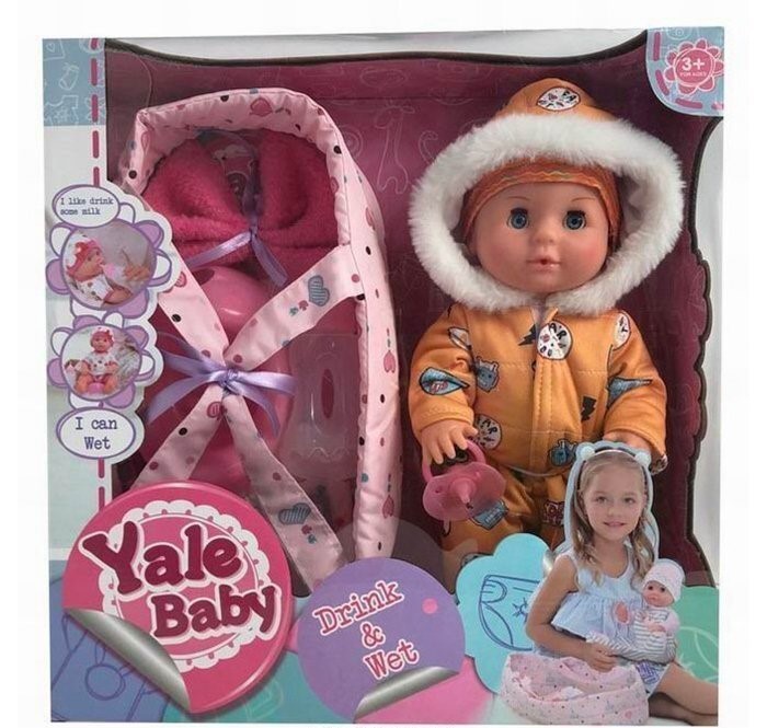

Пупс Yale Baby 1861NYL с переноской в кор.