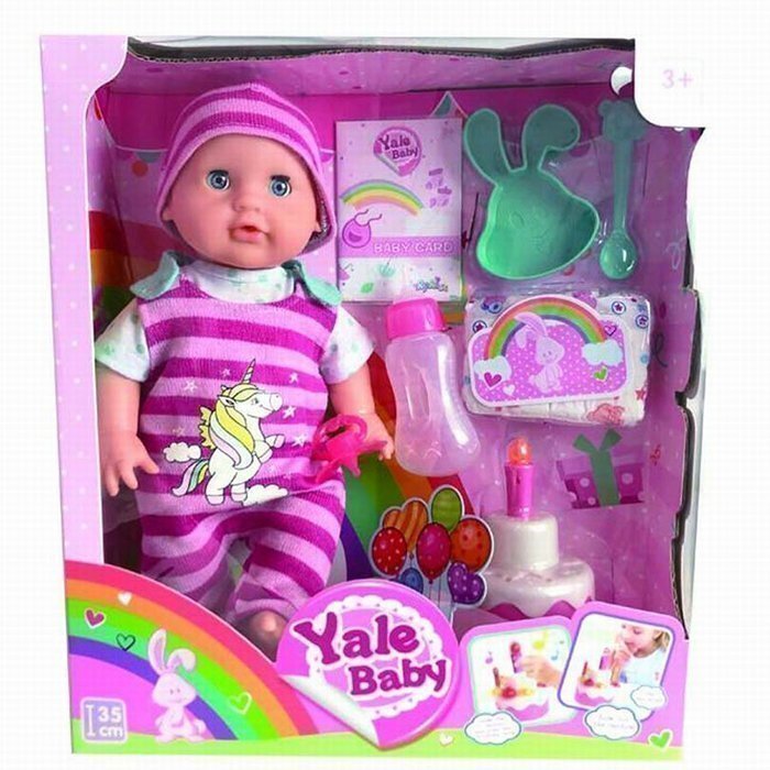 

Пупс Yale Baby 1958LYL с тортиком и аксесс. в кор.