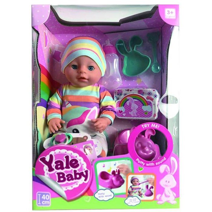 

Пупс Yale Baby 1966EYL с горшочком со звуком и аксесс. в коробке