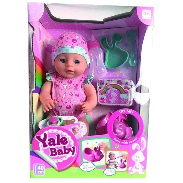 

Пупс Yale Baby 1966GYL с музыкальным горшком и аксесс. в кор.