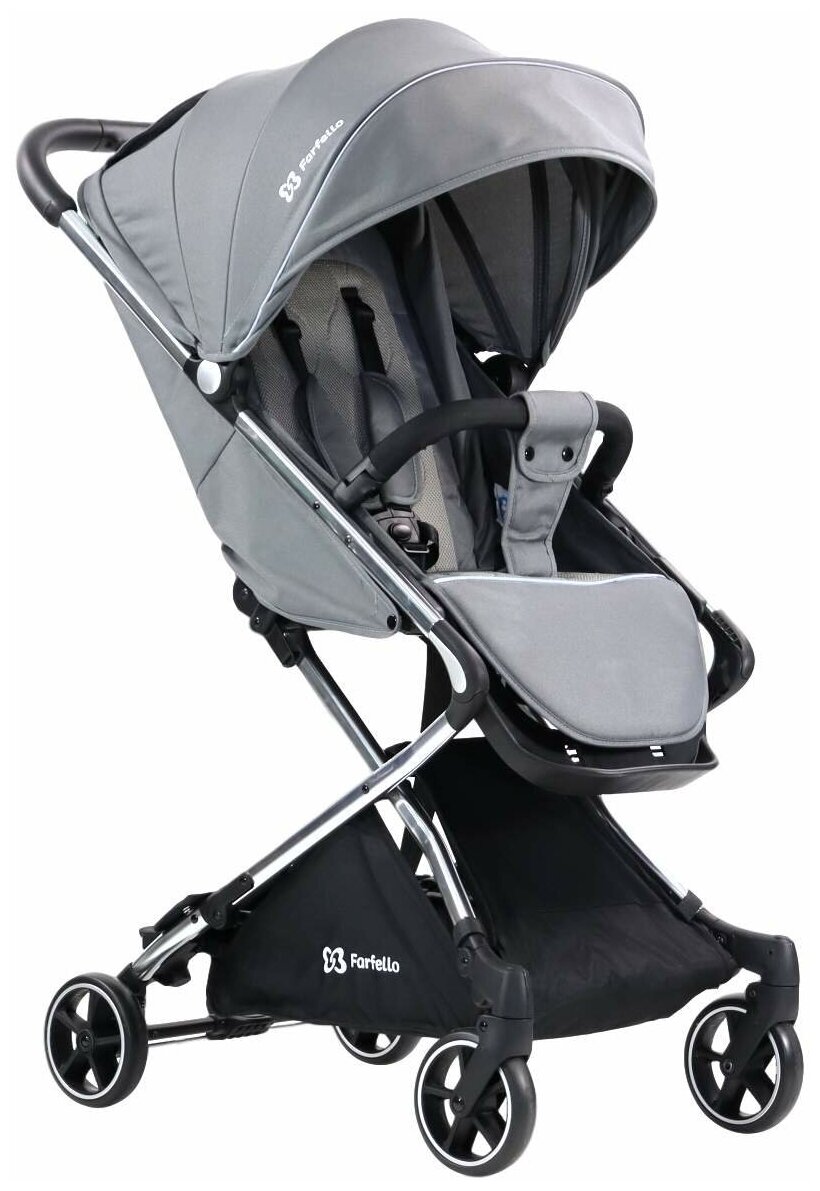 

Коляска детская прогулочная Farfello Bliss Grey Серый BL-11, Bliss
