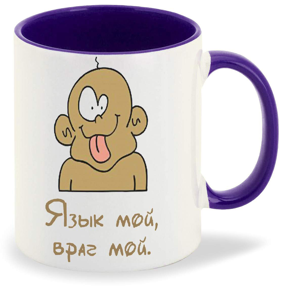 

Кружка CoolPodarok Язык мой враг мой