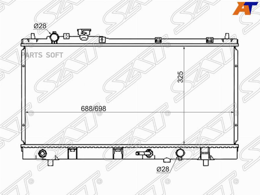 

SAT Радиатор MAZDA FAMILIA/323/ASTINA/PROTEGE 98-02