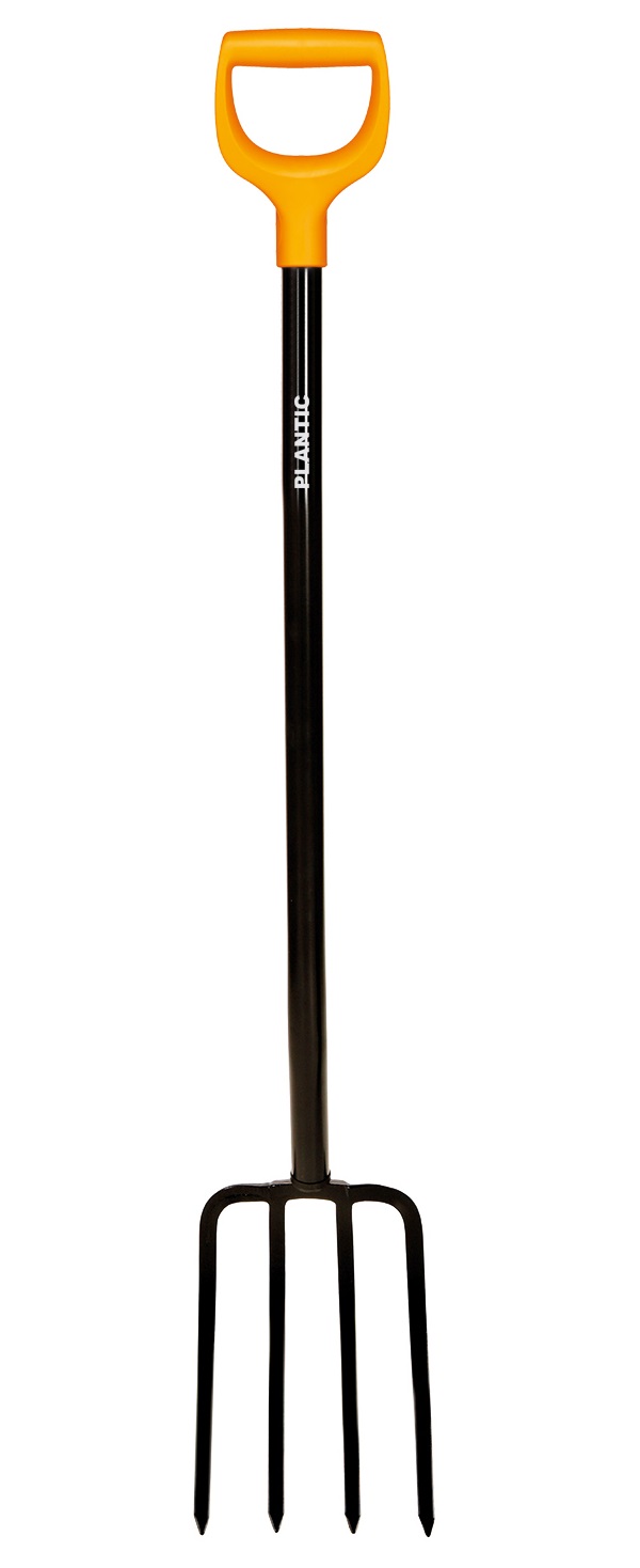 

Вилы Plantic Terra 17 см x 121 см с черенком, Черный, Terra