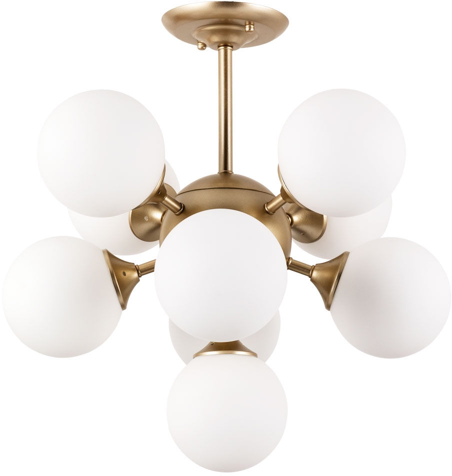 

Люстра на штанге Arte lamp Fobos с поддержкой Алиса, A2704PL-9SG-A