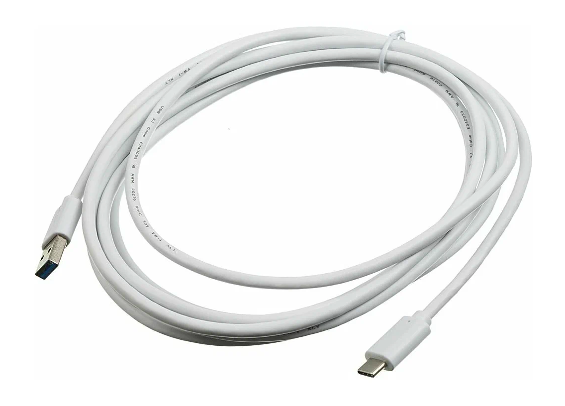 

Кабель USB Type-C (m) USB A(m) 3м белый