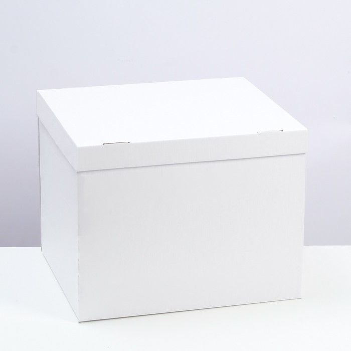 

Коробка складная, крышка-дно, белая, 38 х 33 х 30 см(5 шт.), Белый