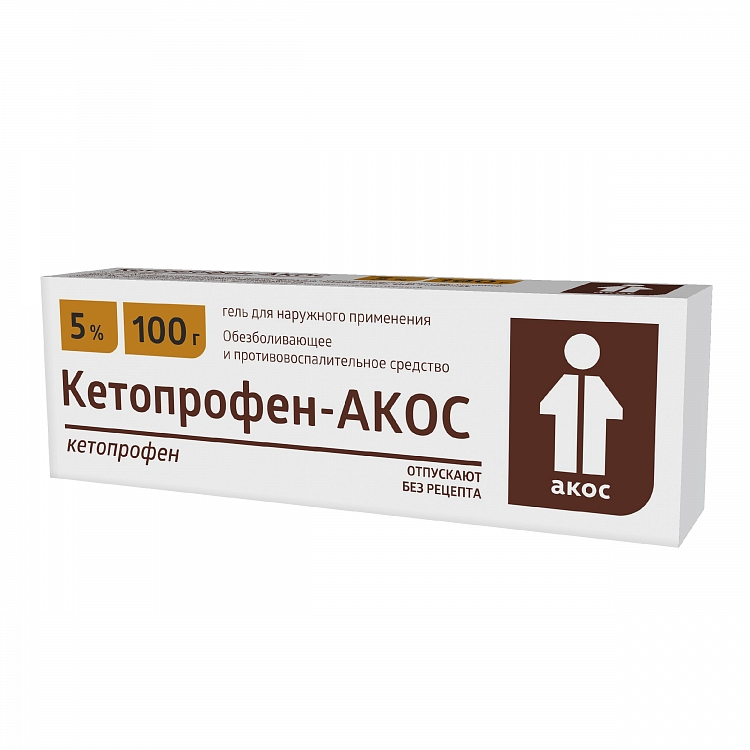 Купить Кетопрофен гель для наружного применения 5% 100 г, Синтез, Россия