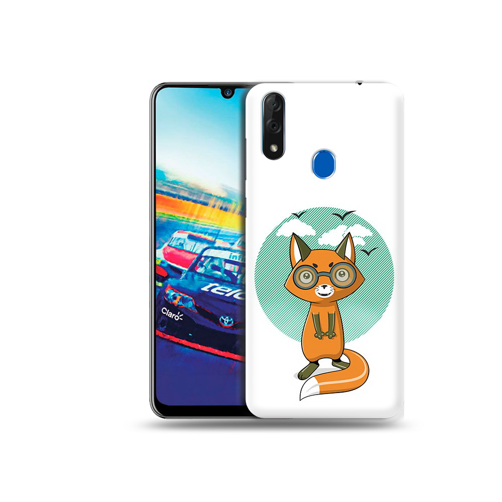 

Чехол MyPads Tocco для ZTE Blade V10 задумчивая лиса (PT136503.455.348), Прозрачный, Tocco