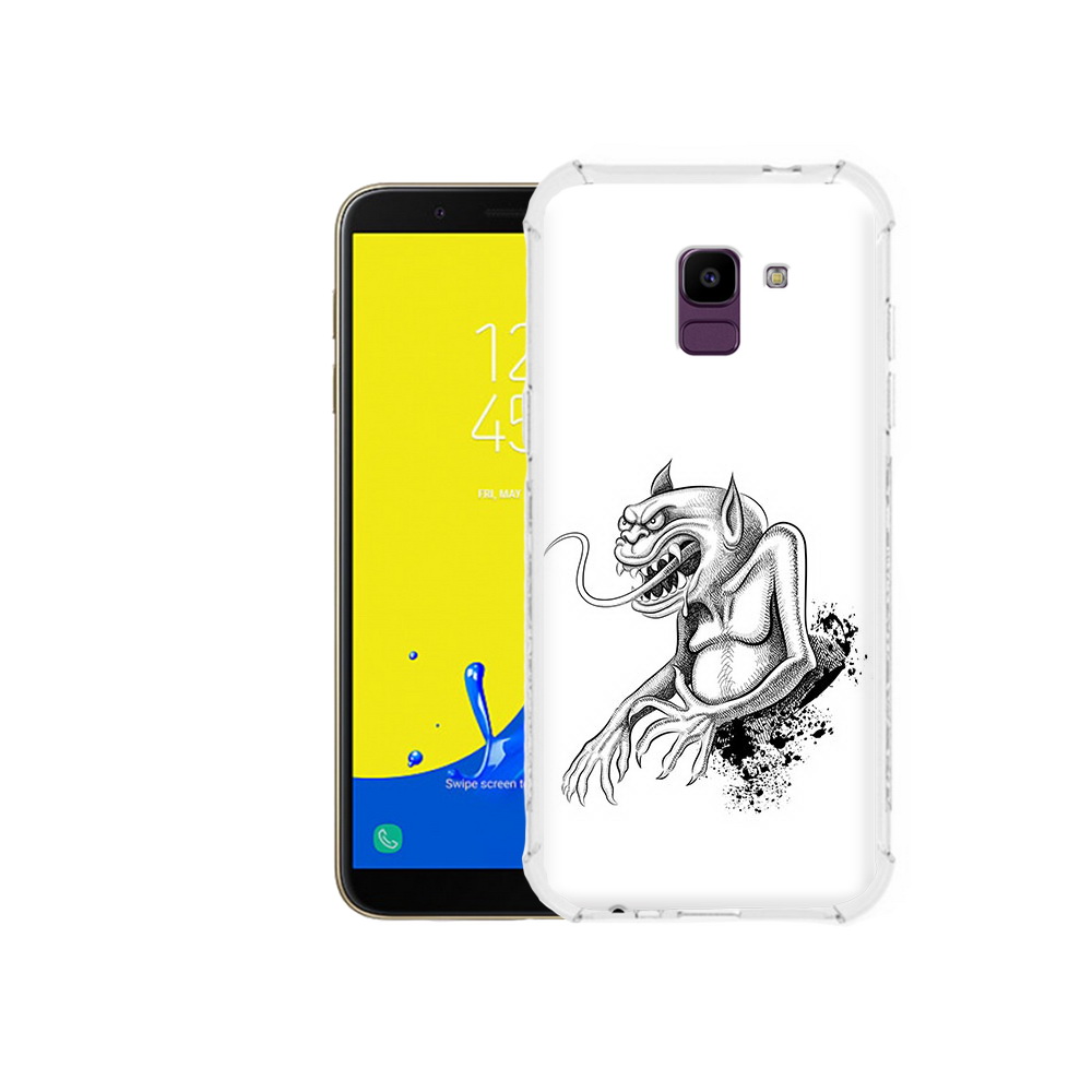 

Чехол MyPads Tocco для Samsung Galaxy J6 (2018) чорт, Прозрачный, Tocco