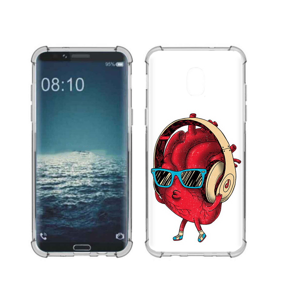 

Чехол MyPads Tocco для Samsung Galaxy J3 слушай сердце (PT226926.574.609), Прозрачный, Tocco