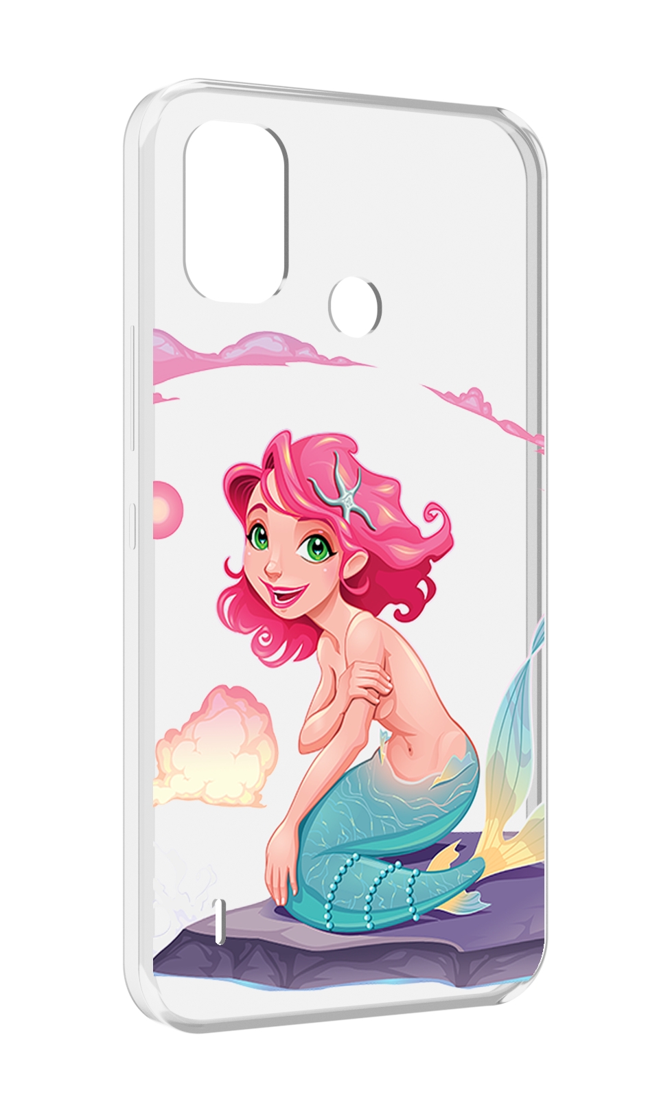 

Чехол MyPads русалочка для Itel A48, Прозрачный, Tocco